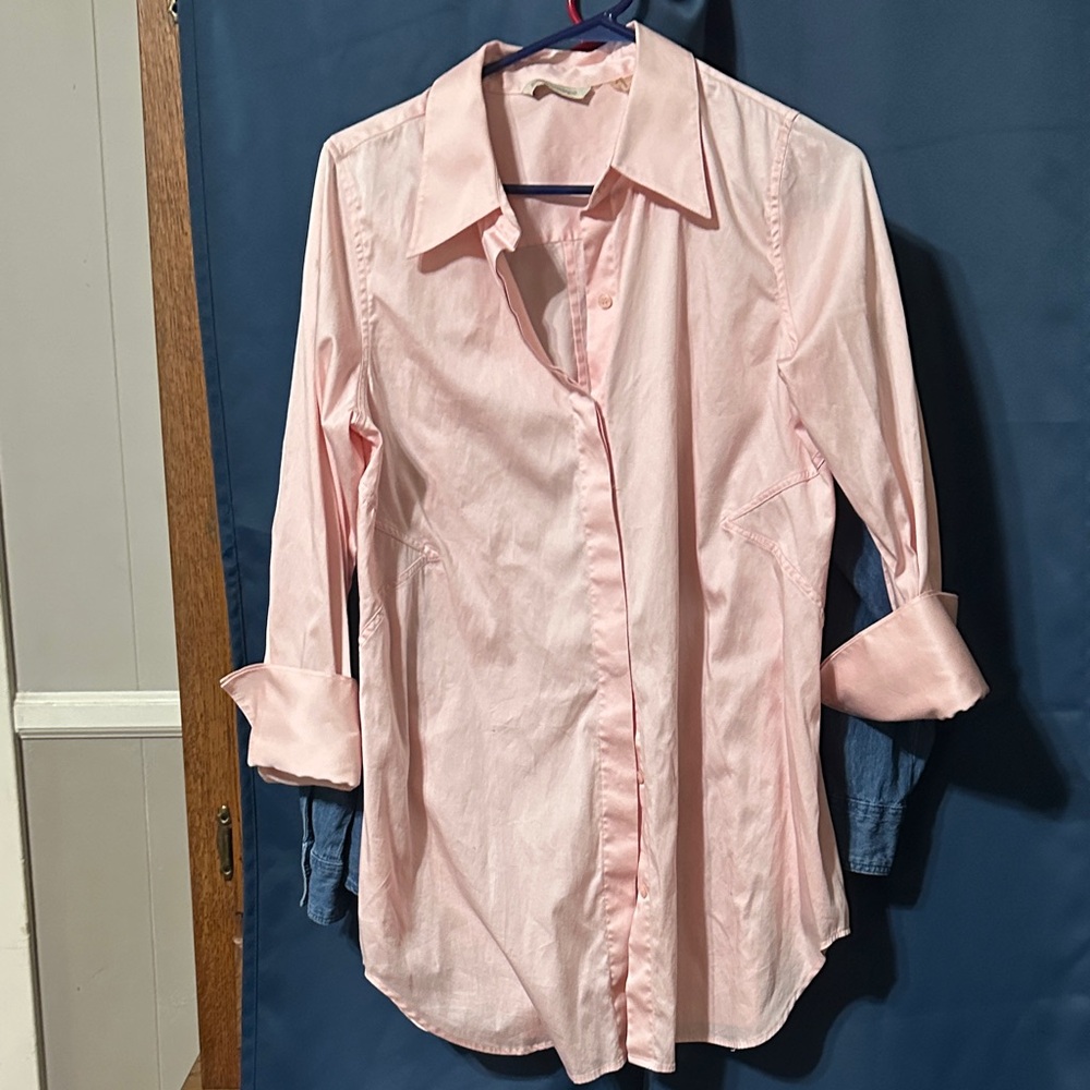 Soft Surroundings Light Pink Blouse